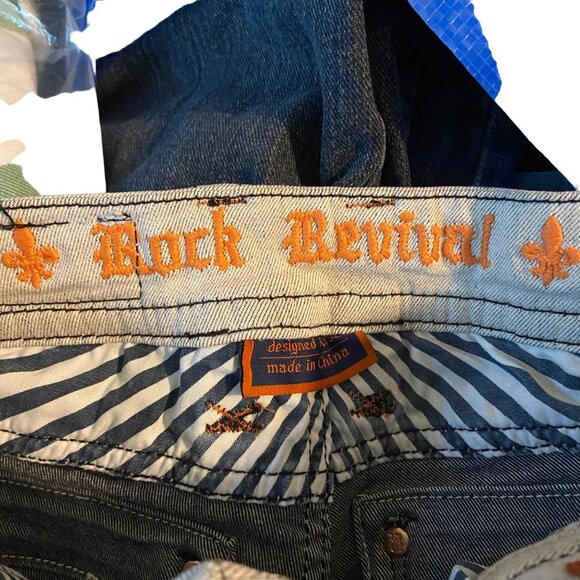 Rock Revival Maple‎ Skinny Women Size 25 Light Wash Distressed Ripped Pockets - Picture 3 of 16
